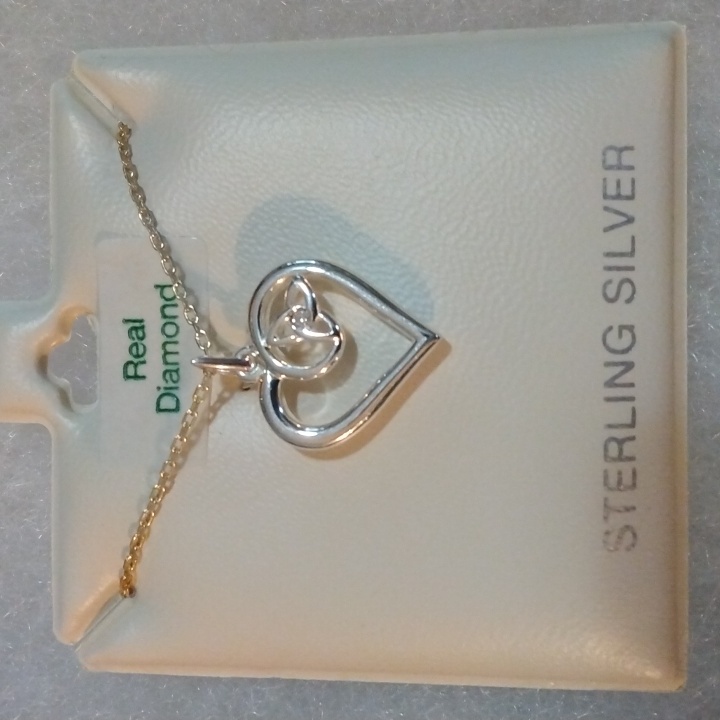 Nib Solvar Celtic Knot Heart With Diamond 45$